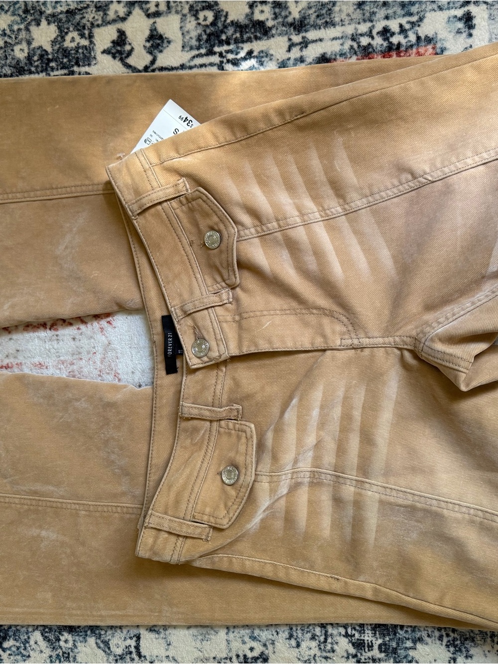 Forever 21 Women's Tan Pants - Classic Straight Fit